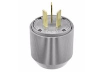 Cooper Eaton 4524N Plug 50A 125/250V 3P3W Str AutoGrip Gray