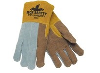 MCR 4550 Foundry Glove Split Clute Back Fleece Foam Lined | Durable Protection