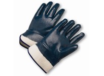 West Chester 4550FC Large Jersey Work Gloves - Nitrile Full Coverage Coating - 10 in Length - Smooth Finish