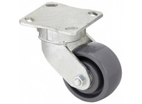 45XA97 P25S-N040K-14-001 Kingpinless Plate Caster Swivel Nylon 350 lb 4 in Wheel Dia