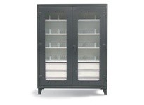 StrongHold 46-LD-244-6/5DB-24DIV Clear View Cabinet with 6 Drawers | YarinInd