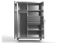 StrongHold 46-W-244-4DB-SS Stainless Steel Uniform Cabinet | Durable Storage