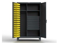 StrongHold 46-WBD-243-7DBLD Industrial Uniform and Bin 7 Drawer Storage Cabinet 48x24x72 3 Shelves