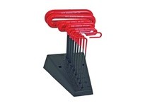 Bondhus 46489 Set 8 Loop Hex T-Handles Cushion Grip 6" Length 2-10mm with Stand