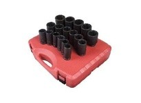 Sunex Tools 4686 17 Pc 3/4" Drive Deep Metric Impact Socket Set