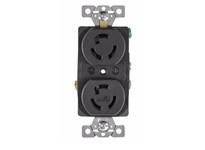 Cooper Eaton 4700 Receptacle Duplex 15A 125V 2P3W H/L Black | Reliable Electrical Supplies