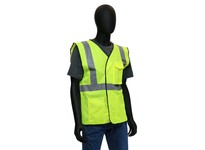 47203/L West Chester Economy Hi-Vis Green Solid Vest Class 2 | YarinInd