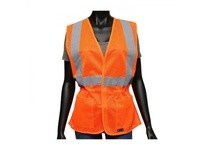 47208/SM West Chester Hi-Vis Orange Fitted Mesh Safety Vest Class 2 Ladies