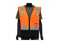 47212/L West Chester Hi-Vis Orange/Black Surveyor's Vest Solid Class 2