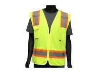 47215/L West Chester Class 2 Two-Tone Hi-Vis Yellow Surveyors Mesh/Solid | YarinInd