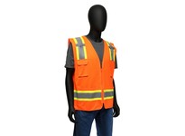47216/2XL West Chester Class 2 Two-Tone Hi-Vis Orange Surveyors Vest | YarinInd