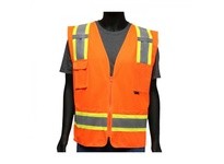 47216/3XL West Chester Class 2 Two-Tone Hi- Vis Orange Surveyors Mesh/Solid