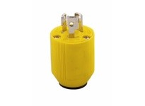 Cooper Eaton 4721NCR Plug CR 15A 125V 2P3W H/L AutoGrip Yellow