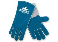 MCR 4730 Warhorse Deluxe Blue Foam Lined Welder Wing Thumb