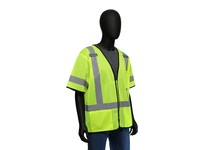 47302/L West Chester Class 3 Hi-Vis Yellow Mesh Zipper Closure