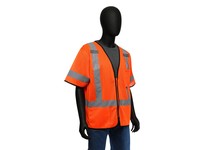 47303/L West Chester Class 3 Hi-Vis Orange Mesh Zipper Closure
