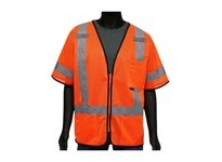 47303/M West Chester Class 3 Hi-Vis Orange Mesh Zipper Closure