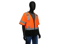 47305/2XL West Chester Class 2 Hi-Vis Orange Solid Black Bottom Zipper | YarinInd