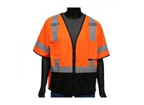 47305/3XL West Chester Class 2 Hi-Vis Orange Solid Black Bottom Zipper