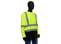 47410/3XL West Chester Class 3 Hi-Vis LY Long Sleeve T-Shirt Black Bottom