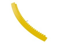 NoTrax 481MC003YL Rubber Ramp 481 Skymaster HD O-Curve Ramp 2" X 22.5 Degree Male Yellow