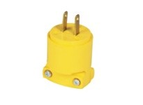 Cooper Eaton 4862 Plug 15A 125V 2P2W Vinyl Str Yellow