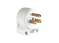 Cooper Eaton 4867ANW-BOX Plug Angle 15A 125V 2P3W Vinyl Str White