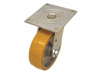 489A35 P21S-UA060R-15 NSF-Listed Sanitary Plate Caster Swivel Polyurethane 1250 lb 6 in Wheel Dia