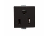 Cooper Eaton 49-21BK-BU Receptacle SnapIn 15A125V2P3W WireLds Mclip Black