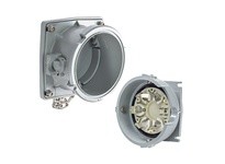 Meltric 49-68147 PF600 INLET METAL GRAY SIZE C IP 66/67 3P+N+G 600 A 347/600 VAC +4 AUX