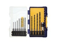 IRWIN 4935643 12 Pc Black Oxide Hex Shank Drill B