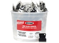 Hyde Tools 49515 Bucket of 100 (13020) Mini Glass Scrapers | Durable & Reliable