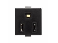 Cooper Eaton 49W-BU Receptacle SnapIn 15A125V2P3W | YarinInd