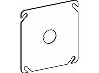 Orbit 4BCK 4S STEEL FLAT COVER WITH 1/2 KO