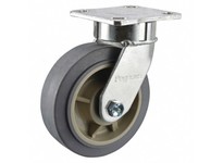 4DU10 P24S-RP080K-14 Maintenance-Free Plate Caster Swivel | 600 lb Capacity
