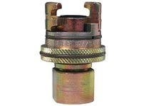 Dixon 4PF6-FS Dual-Lock P-Series Thor Interchange Female Thread Coupler with Knurled Flanged Sleeve