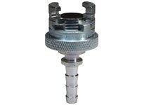 Dixon 4PS6-FS Dual-Lock P-Series Thor Interchange Hose Barb Coupler with Knurled Flanged Sleeve