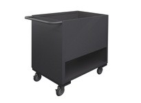 Durham 4SLT-1836-1.2K-95 FOUR SIDED LOW TRUCK 18X36 1.2K 5PU RS SB #95 GRAY