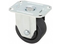 4X696 Standard Plate Caster Rigid Polyolefin 175 lb 3 in Wheel Dia
