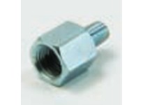 Lubesite 50-1 1/4in-28(M) x 1/8in NPT(F) Straight Adapter - Chrome Finish | YarinInd