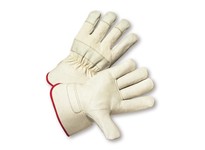 West Chester 5000 White Large Grain Cowhide Leather Work Gloves | Durable Protection