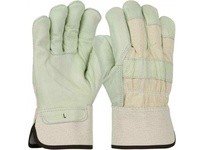 West Chester 5000 White Small Grain Cowhide Leather Work Gloves - Wing Thumb - 9.5 in Length - 5000/S