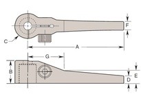 500153 CLAMP ARM-LONG-5-000LB. | YarinInd