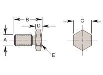 500160 THREADED INSERT-CROWNED