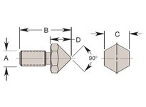 500164 THREADED INSERT-POINTED