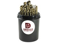 DRILLCO 500EW29 29PC IMP COBALT DRILL SET 1/16 - 1/2 BY 64THS | Drill Pal
