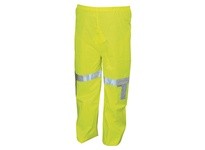 MCR 500RPWL Luminator .16mm PU/Poly Elastic Waist Pant Silver Stripes Class III LIME