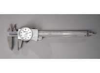 Mitutoyo 505-738 Dial Caliper 0 to 6 in Graduation 0.001 in 0.1 in/rev 21 x 40 mm D Jaw Stainless Steel TiN Coated