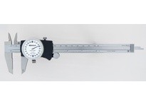Mitutoyo 505-740 Dial Caliper 0 to 6 in Graduation 0.001 in 0.2 in/rev 21 x 40 mm D Jaw Stainless Steel TiN Coated