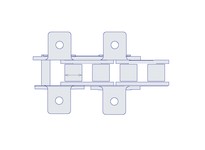 HKK RC050RK1E2P HKK 50R W/K-1 EVERY 2ND 2-1/2" Pitch | High-Quality Chains